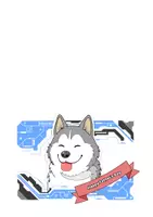 Vorschau - Mal- und Bastelvorlagen - Vatertag Karten zum ausmalen - Husky Edition - Seite 2