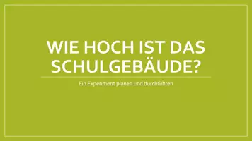 Vorschau - Arbeitsblätter - Experiment: Höhe des Schulgebäude messen (freier Fall) - Seite 3