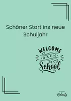 Vorschau - Arbeitsblätter - Schöner Start ins neue Schuljahr - Deckblatt