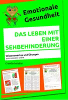 Vorschau - Arbeitsblätter - Das Leben mit einer Sehbehinderung - Wissenswertes und Aufgaben - Deckblatt