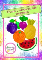 Vista previa - Tarjetas / Manipulativos - FRUTAS Y VERDURAS CON PLASTILINA - Portada