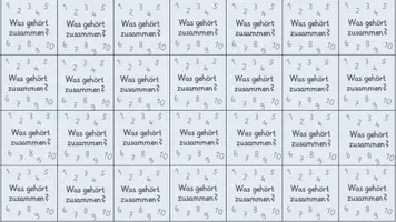 Vorschau - Spiele - Was gehört zusammen? Spiel zur Zahleinführung - Seite 2
