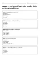 anteprima - Quiz - Identificare luoghi e date chiave (Sumeri, 3500 a.C.) - Quiz - Pagina 1