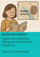 anteprima - Piani di lezione - Leggere testi semplificati sulla nascita della scrittura cuneiforme - PL - Pagina di copertina