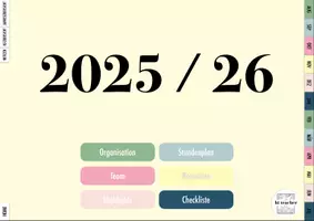Vorschau - Lehrpläne/Lehrermaterial - Digitaler Lehrerkalender/Lehrerplaner/Planer 2025/26 colorful erweitert - Seite 1