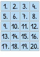 Vorschau - Mal- und Bastelvorlagen - Tafelkalender - Klassenzimmer-Deko in verschiedenen Farben & Silbenschrift - Seite 1