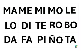 Vista previa - Juegos / Gamificación - Tarjetas de sílabas para formar palabras - página 1