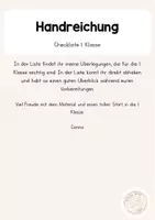 Vorschau - Anderer Materialtyp - Checkliste für die 1. Klasse - Seite 1