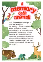 anteprima - Materiale interattivo - Gioco del memory degli animali - Pagina 1