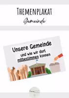 Vorschau - Unterrichtsreihen - Themenplakat Unterrichtsreihe Gemeinde - Deckblatt