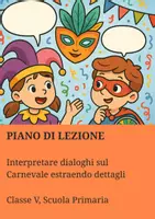 anteprima - Piani di lezione - Interpretare dialoghi sul Carnevale estraendo dettagli - Pagina di copertina