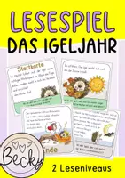 Vorschau - Spiele - Lesespiel: Das Igeljahr - Deckblatt