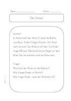 Vorschau - Arbeitsblätter - Herbstliches Lesen - Der Herbst - Klasse 2 und 3 - Seite 2