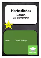 Vorschau - Arbeitsblätter - Herbstliches Lesen - Das Eichhörnchen - Klasse 2 und 3 - Deckblatt