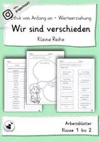 Vorschau - Unterrichtsreihen - Wir sind verschieden - Werteerziehung - Ethik von Anfang an - Deckblatt