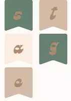 Vorschau - selbst erstellte Cliparts/Grafiken - Geburtstagskalender boho beige - Seite 3
