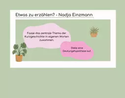 Vorschau - Arbeitsblätter - Stilmittel herausarbeiten und analysieren - Deckblatt