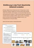 Vorschau - Arbeitsblätter - Einführung Geschichte_Zeitstrahl - Deckblatt