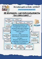 Vorschau - Anderer Materialtyp - Tod & Sterben: 28 Gesprächs- und Diskussionskarten (9./10. Klasse) - Deckblatt
