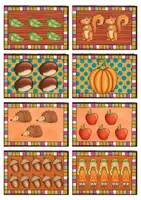 Vorschau - Bildkarten - Spiel zum Zählen / Mengen: ZR 10, Herbst & Halloween - Seite 3