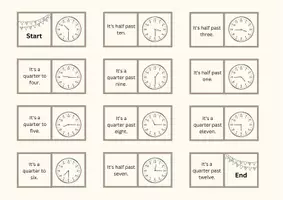 Voorbeeld - Engels: Domino "What time is it?" - Pagina 2