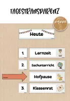Vorschau - Präsentationen/Tafelbilder - Tagestransparenz / Stundenplan / Grundschule - Deckblatt