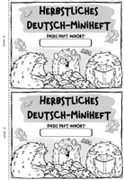 Vorschau - Arbeitsblätter - Herbstliches Miniheft: Deutsch (Klasse 1) - Seite 2