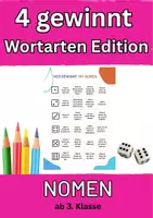Vorschau - Spiele - 4 gewinnt Wortarten Edition - Nomen - Deckblatt