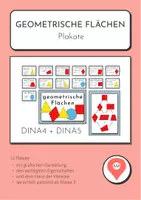 Vorschau - Poster - Plakate „Geometrische Flächen“ – Mathematik ab Klasse 3 - Deckblatt