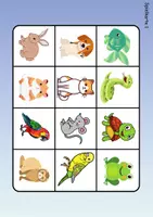 Vorschau - Arbeitsblätter - Wortschatz Bingo - Haustiere (Klasse 1 und 2) - Seite 1