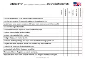 Vorschau - Poster - Leistungen im Englischunterricht reflektieren und bewerten - Seite 1