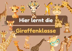 Vorschau - Poster - Süße Türschilder für deine Giraffenklasse - Seite 3