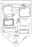 Vorschau - Arbeitsblätter - Steckbrief - Wimpelkette kennenlernen - Seite 1