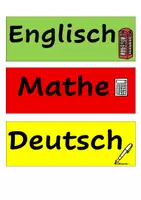 Vorschau - Anderer Materialtyp - Stundenplan Vorlagen Wand - Deckblatt