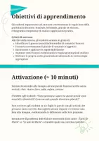 anteprima - Piani di lezione - Annotare regole base (maschile, femminile, plurale, elisione) - Pagina 1
