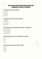 anteprima - Quiz - Quiz: Annotare regole base (maschile, femminile, plurale, elisione) - Pagina 3