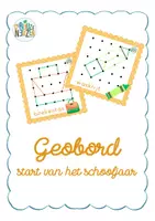 Voorbeeld - Geobord - start van het schooljaar - Voorblad