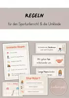 Vorschau - Poster - Regeln für den Sportunterricht und die Umkleide (Sportregeln) - Deckblatt