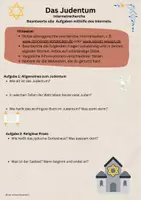 Vorschau - Arbeitsblätter - Judentum - Internetrecherche und Hefteintrag - Seite 2