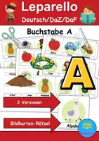 Vorschau - Spiele - Leporello/Faltbuch Thema Buchstabe A (Klasse 1 und 2) - Deckblatt
