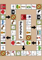 Vorschau - Spiele - Brettspiel Buchstabe A Wortschatzspiel Grundschule DaZ/DaF/Deutsch - Seite 1