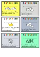 Vorschau - Mal- und Bastelvorlagen - Gutscheine für alle Klassenstufen & für jeden Anlass.Geburtstag und positive Verstärker - Seite 3