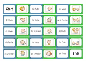 Vorschau - Stationenlernen - DAZ Die Familie Domino - Seite 1