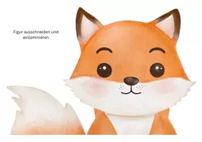 Vorschau - Mal- und Bastelvorlagen - Türschild Fuchsklasse - Seite 1