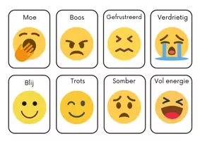 Voorbeeld - Emotie kaarten - Pagina 1