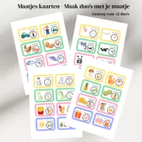 Voorbeeld - Maatjes match kaarten - Voorblad
