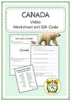 Vorschau - Arbeitsblätter - Introducing CANADA - Worksheet mit Video QR-Code - Deckblatt