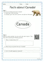 Vorschau - Arbeitsblätter - Introducing CANADA - Worksheet mit Video QR-Code - Seite 1