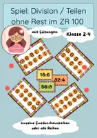 Vorschau - Spiele - Spiel kleines Einsdurcheins: Division / Teilen ohne Rest - Deckblatt