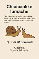 anteprima - Quiz - Chiocciole e lumache - Quiz - Pagina di copertina